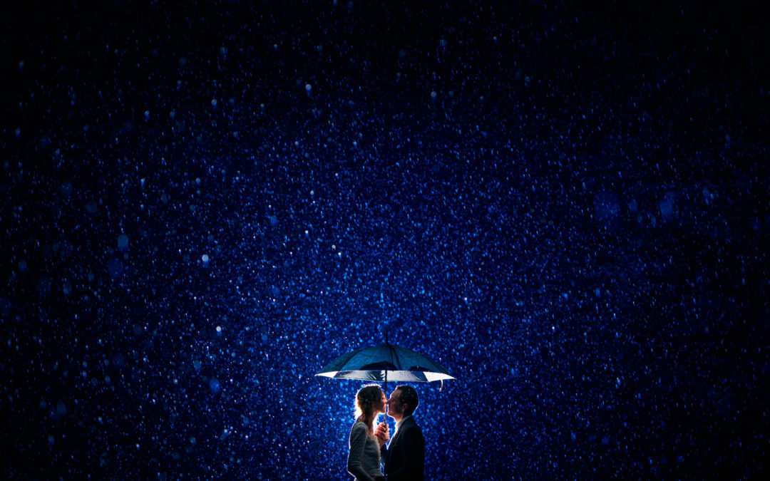 Photos de mariage sous la pluie