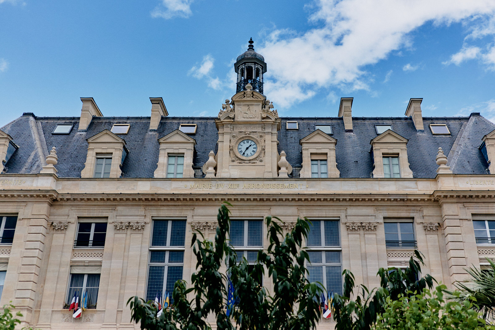 Façade de la mairie du 13ème arrondissement de Paris