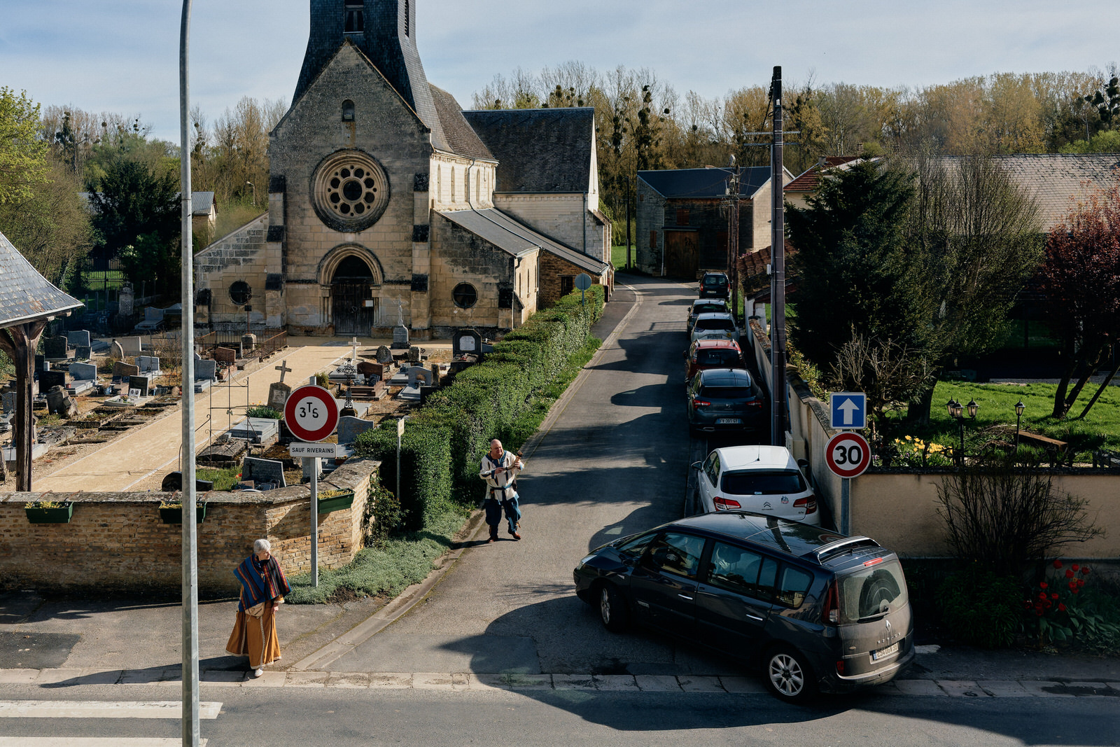 Photo de la rue devant chez les mariés